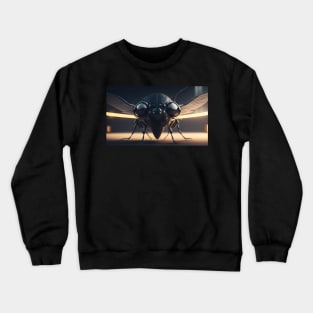 Insect robot with cinematic light Crewneck Sweatshirt